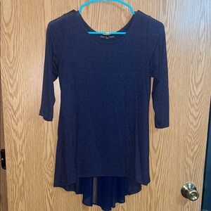 Navy Blue Women's Top by Kim & Cami